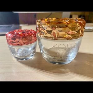 KORA Organics Moisturizer and Eye cream empty jars. Save money.